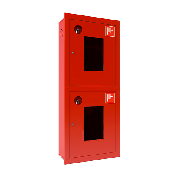 Шкаф для пожарного крана встроенный с окном - ШПК-320 В0К/Б-21
